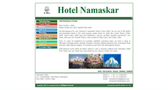 Desktop Screenshot of namaskarhotel.com