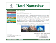 Tablet Screenshot of namaskarhotel.com